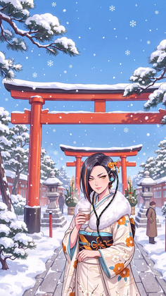 Shogatsu: the first shrine visit of the year