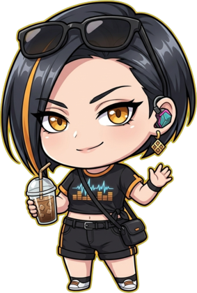 Summer street, chibi
