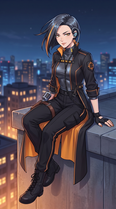 Rooftop at night